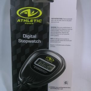 Athletic Works Black Digital Stopwatch